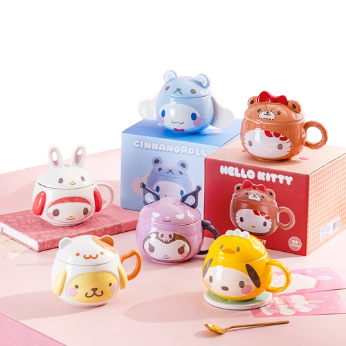 杰古士｜HelloKitty可愛陶瓷馬克杯(隨機出貨)