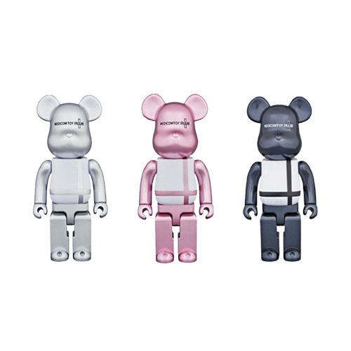 100%&100%&100% 十字電鍍套 MEDICOM TOY PLUS