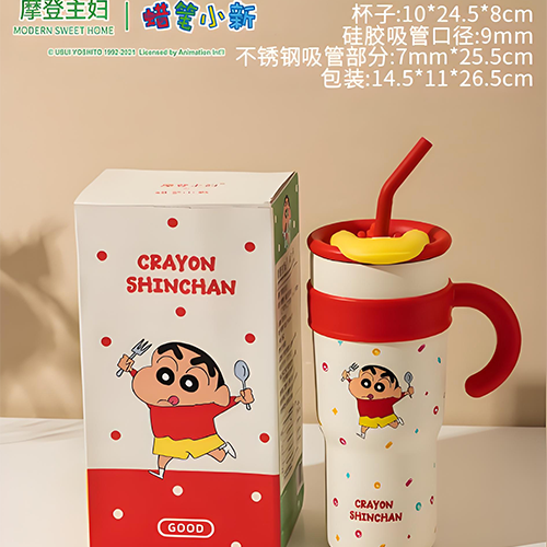 摩登主婦｜蠟筆小新紅色冰霸杯
