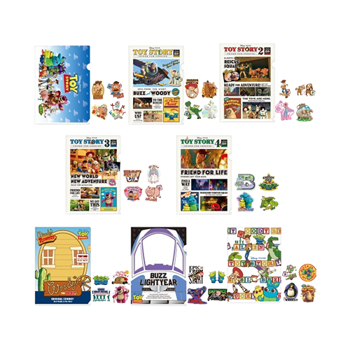 名場面透明資料夾＆人氣角色大集合貼紙組(隨機出貨)