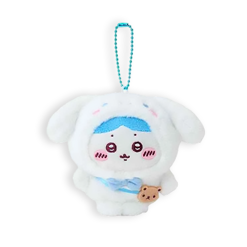 Chiikawa x Sanrio｜小八貓&大耳狗 絨毛變裝掛件