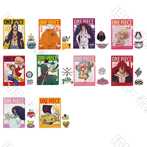 日版 透明資料夾＆貼紙組(隨機出貨)