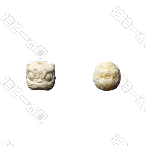 東海世家｜猛犸雕刻隔珠 醒獅&貔貅(隨機出貨)(默認微瑕)