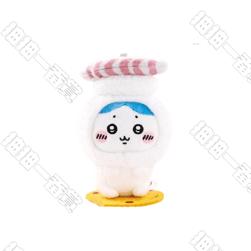 壽司郎 x Chiikawa｜聯名壽司頭套毛絨掛飾 小八貓
