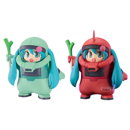 BANPRESTO｜鋼彈45週年×初音未来聯名 夏亞薩克/薩克 布偶裝 初音未來(隨機出貨)