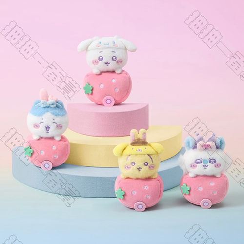 Miniso｜characters系列 草莓車車毛絨掛件(隨機出貨)