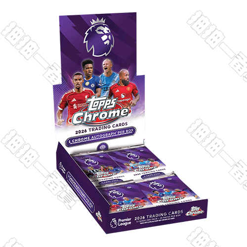 26 Topps Chrome Premier League Hobby盒 單包