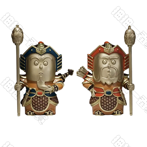 TONGSHIFU｜《護宅小門神哼哈二將》銅擺件