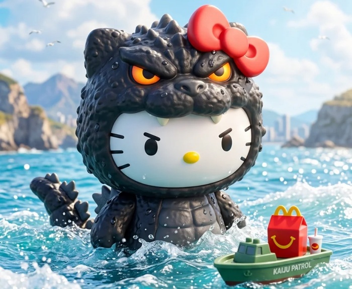 可愛與怪獸重磅碰撞！麥當勞 × 哥吉拉 ×Hello Kitty 聯名 8 月 18 日正式登場