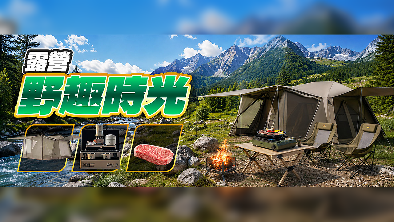 🏕️ 野趣時光，下一場露營就從這裡開始！