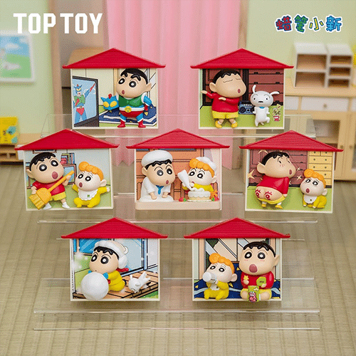 TOPTOY｜蠟筆小新 野原家冰箱貼盲盒(隨機出貨)