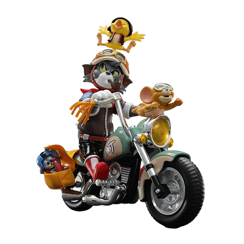 52TOYS｜湯姆貓與傑利鼠 復古機車